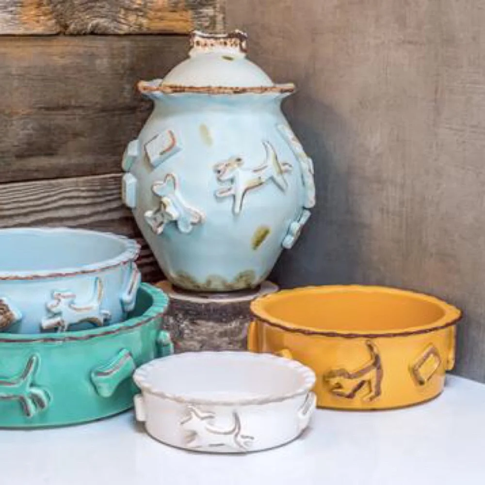 Carmel Ceramica Dog Bowl
